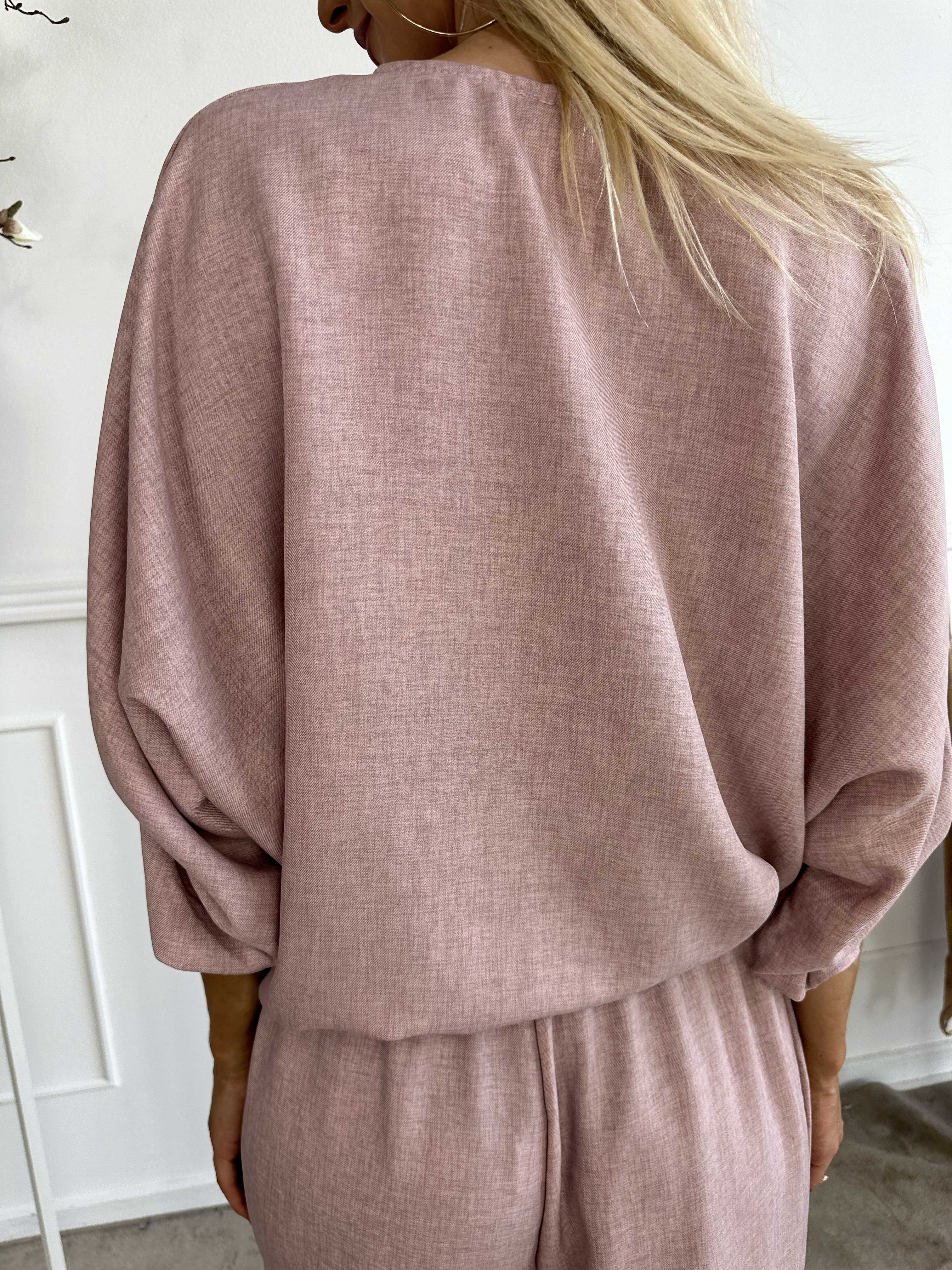 Bella - Sød tunika med knude og aftagelig blomst